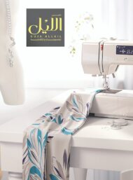 Leaf flower style with blue,grey colors - Image 7