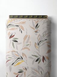 Leaf flower style with brown,green colors