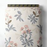 Leaf flower style with pink,grey colors