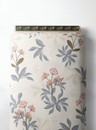 Leaf flower style with pink,grey colors