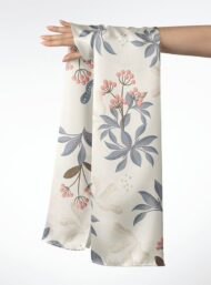 Leaf flower style with pink,grey colors - Image 3