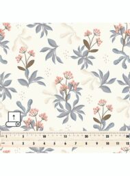 Leaf flower style with pink,grey colors - Image 5