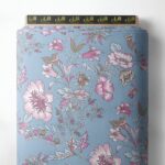 Bloom flower style with pink,white colors