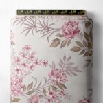 Petal flower style with pink,brown colors