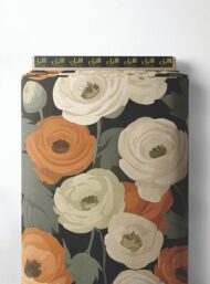 Bloom flower style with red,white colors