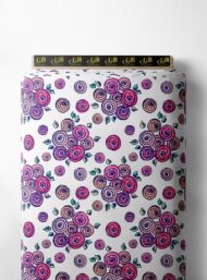 Rose flower style with pink,purple colors