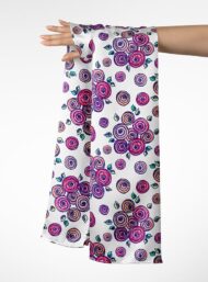 Rose flower style with pink,purple colors - Image 3