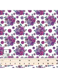Rose flower style with pink,purple colors - Image 5