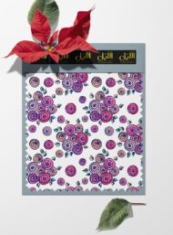Rose flower style with pink,purple colors - Image 6