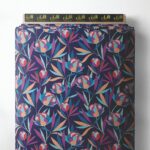 Bloom flower style with pink,green colors