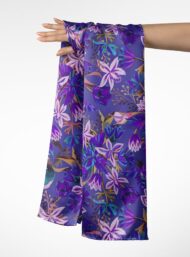 Petal flower style with purple,green colors - Image 3