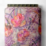 Petal flower style with pink,green colors