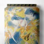 Leaf nature style with yellow,blue colors