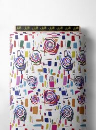 Rose flower style with red,blue colors