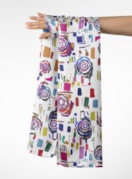 Rose flower style with red,blue colors - Image 3