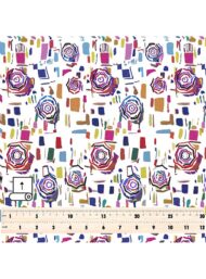 Rose flower style with red,blue colors - Image 5