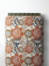 Bloom flower style with red,white colors