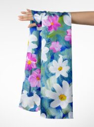 Petal flower style with blue,white colors - Image 3