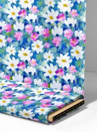 Petal flower style with blue,white colors - Image 4