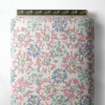 Leaf flower style with pink,blue colors