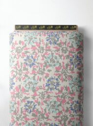 Leaf flower style with pink,blue colors