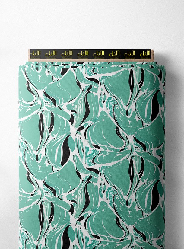 LAI02-0396_1-1.jpg Pattern abstract style with blue,white colors - Image 1