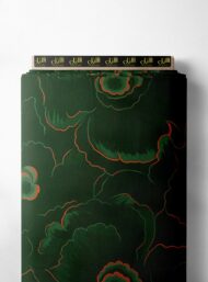 Petal flower style with green,red colors