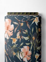 Petal flower style with pink,green colors