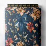 Bloom flower style with blue,pink colors