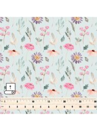 Bloom flower style with pink,green colors - Image 5