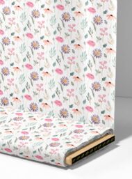 Leaf flower style with pink,green colors - Image 4