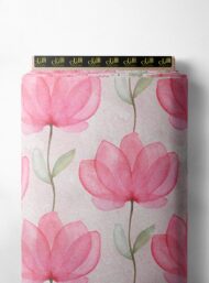 Petal flower style with pink,green colors