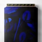 Petal flower style with blue colors