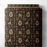 Leaf flower style with black,green colors