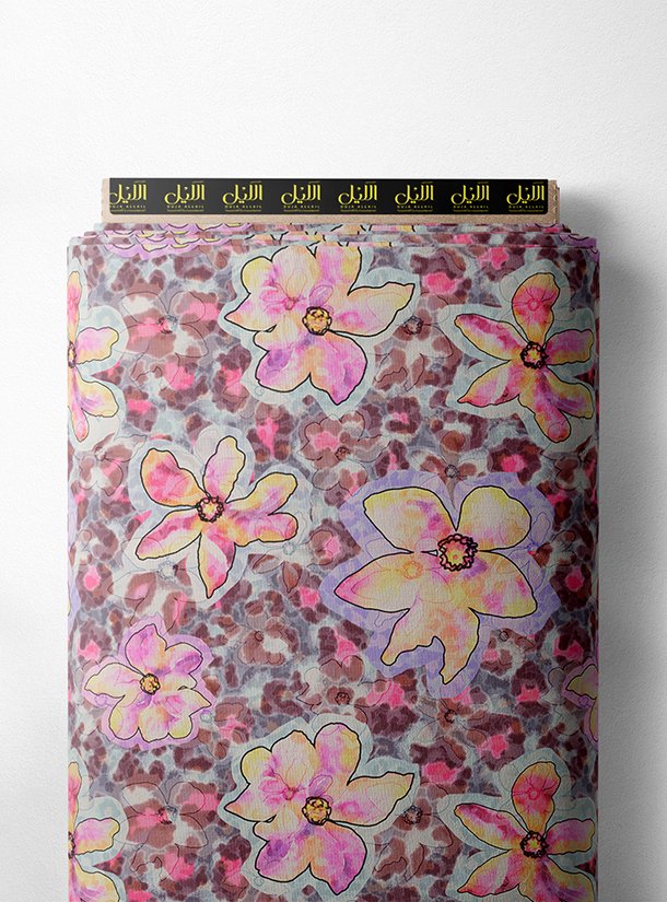 LAI02-0409_1-1.jpg Petal flower style with pink,yellow colors - Image 1