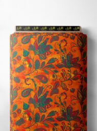 Leaf flower style with red,green colors