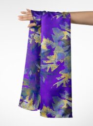 Leaf nature style with purple,yellow colors - Image 3