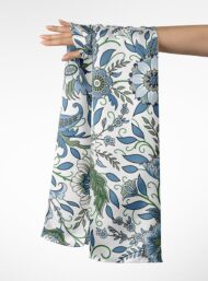 Leaf flower style with blue,green colors - Image 3