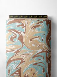 Wave abstract style with brown,blue colors