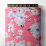 Bloom flower style with pink,white colors