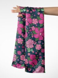 Bloom flower style with pink,green colors - Image 3