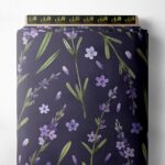 Petal flower style with purple,green colors