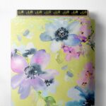 Petal flower style with pink,blue colors