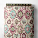 Flower mixed style with red,green colors