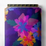 Bloom flower style with pink,blue colors