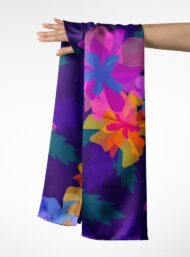 Bloom flower style with pink,blue colors - Image 3