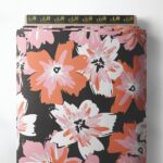 Bloom flower style with pink,white colors