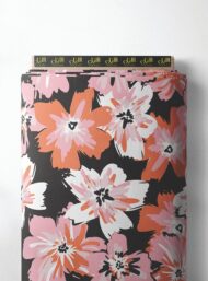 Bloom flower style with pink,white colors