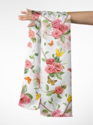 Rose flower style with pink,green colors - Image 3