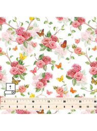 Rose flower style with pink,green colors - Image 5